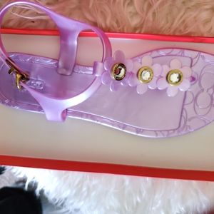 Women's jelly style Coach sandal